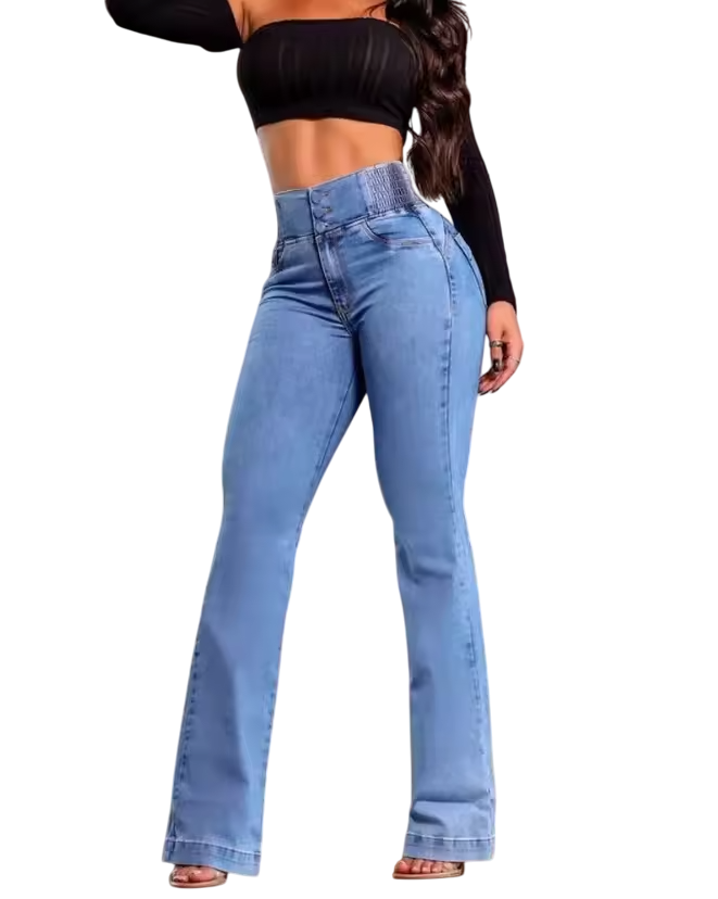 Fashion Women’s High Waist Skinny Jeans – Butt Lift Slim Fit Denim Pants Y2K Style