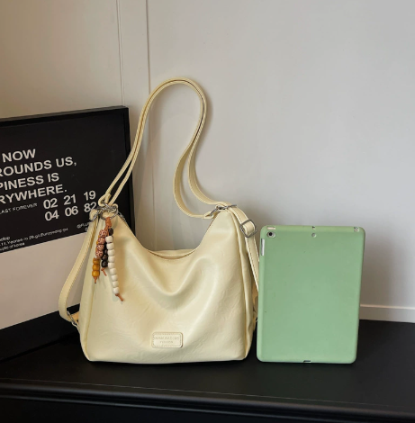 Casual Large Shoulder Bag for Women 2026 New Fashion Simple Crossbody Bag Large Capacity Bucket Bag Commuter Women's Bag