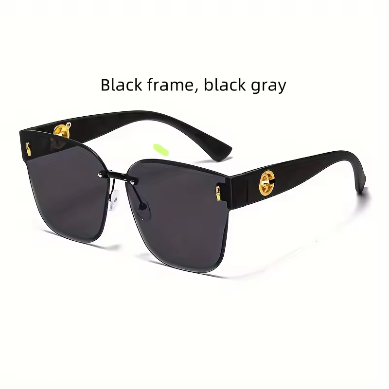 Gradient Oversized Women's Sunglasses – UV Resistant Large Frame Face-Shaping Fashion Shades