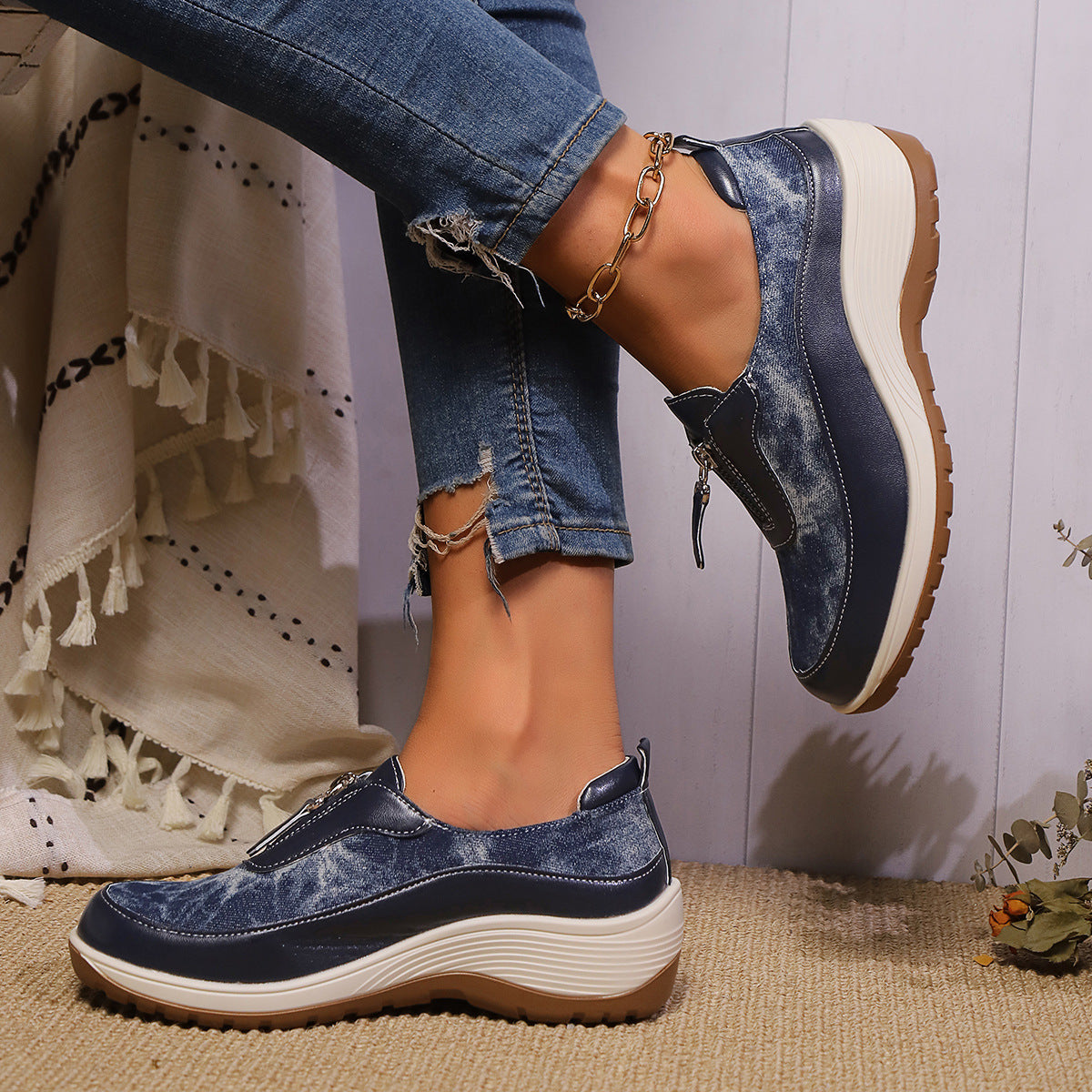 OrthoFit Women’s Comfort Leather Shoes – Stylish Orthopedic Casual Walking Shoes