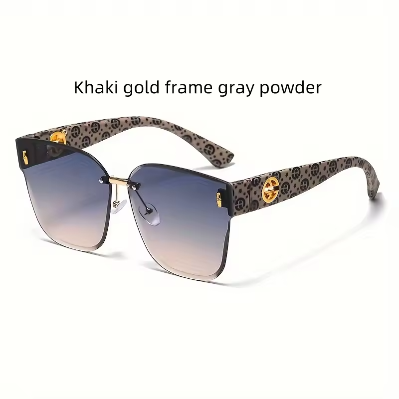 Gradient Oversized Women's Sunglasses – UV Resistant Large Frame Face-Shaping Fashion Shades