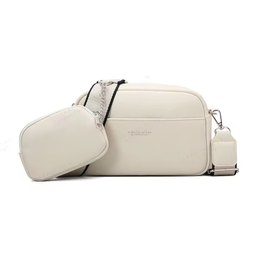 Korean Style Women’s PU Leather Satchel – Fashion Crossbody Shoulder Sling Bag