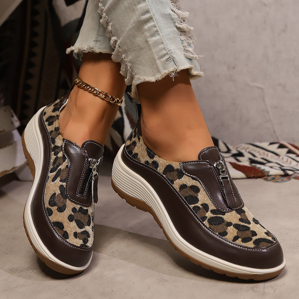 OrthoFit Women’s Comfort Leather Shoes – Stylish Orthopedic Casual Walking Shoes