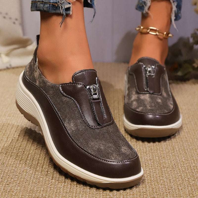 OrthoFit Women’s Comfort Leather Shoes – Stylish Orthopedic Casual Walking Shoes
