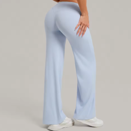 Women Straight Yoga Leg Bottoms Soft Stretchy Fabric