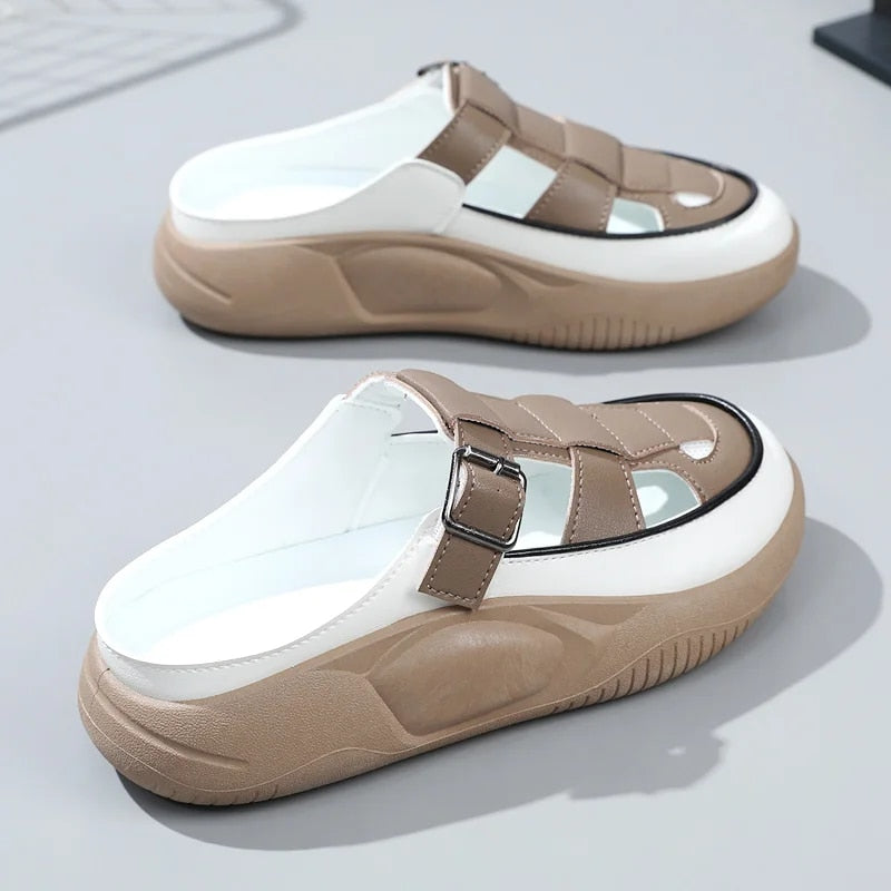 Summer Women’s Casual PU Leather Shoes – Versatile Flat Sports Sneakers