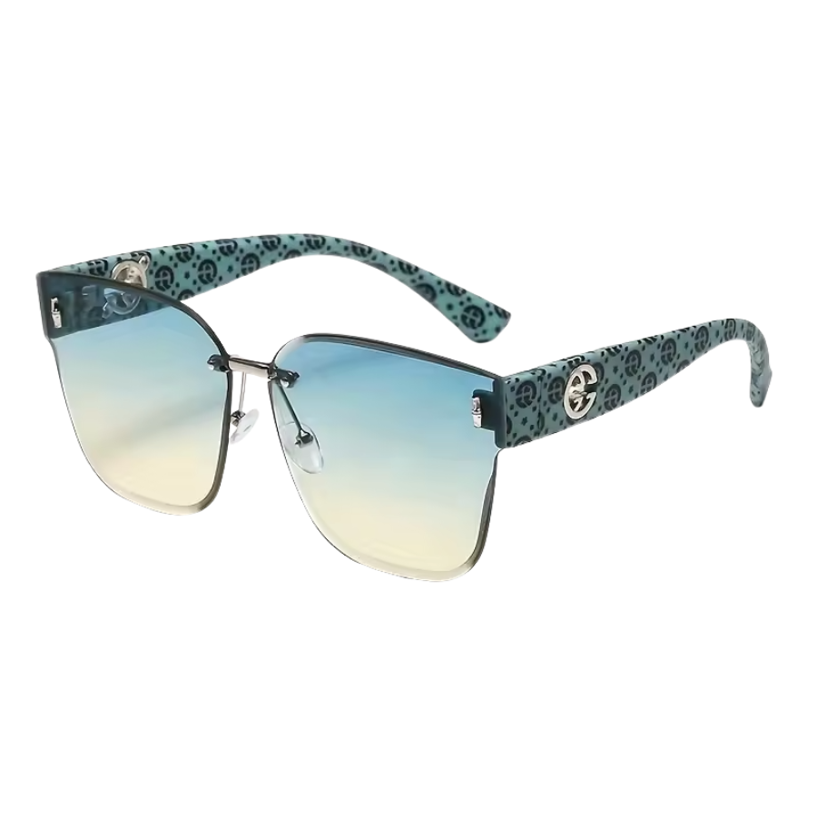 Gradient Oversized Women's Sunglasses – UV Resistant Large Frame Face-Shaping Fashion Shades