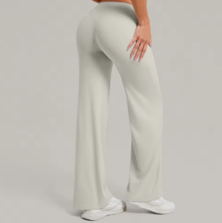 Women Straight Yoga Leg Bottoms Soft Stretchy Fabric