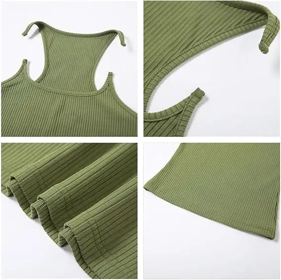 Invisible Strap Tank Top for Women – Thin Clear Strap Sexy Sleeveless Top