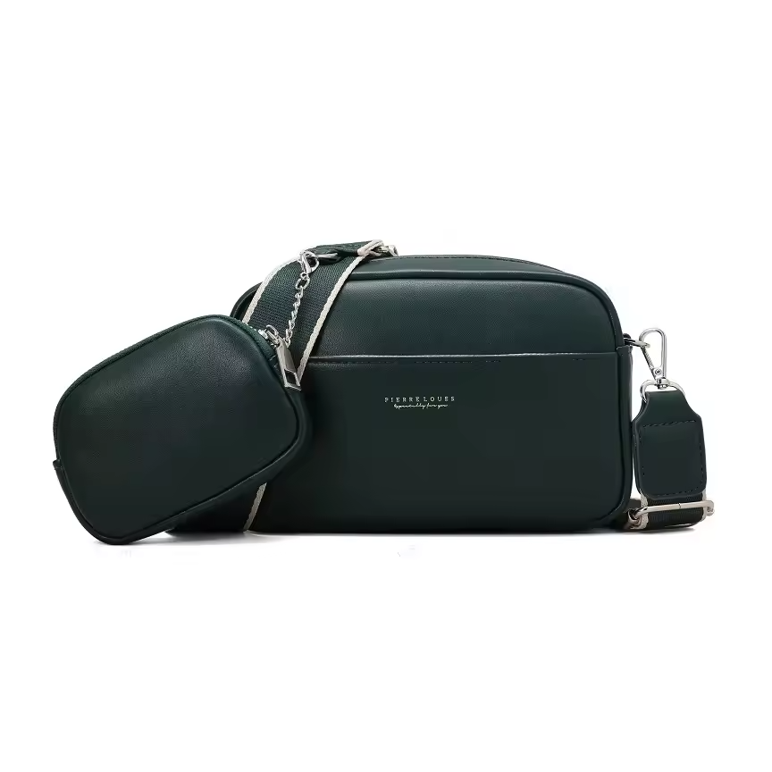 Korean Style Women’s PU Leather Satchel – Fashion Crossbody Shoulder Sling Bag