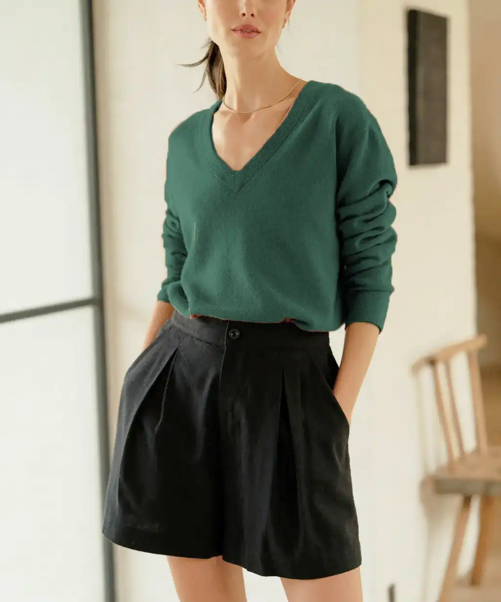 Flynn Women’s Cashmere-Feel Sweater – Soft Knit Pullove