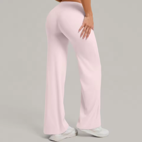 Women Straight Yoga Leg Bottoms Soft Stretchy Fabric