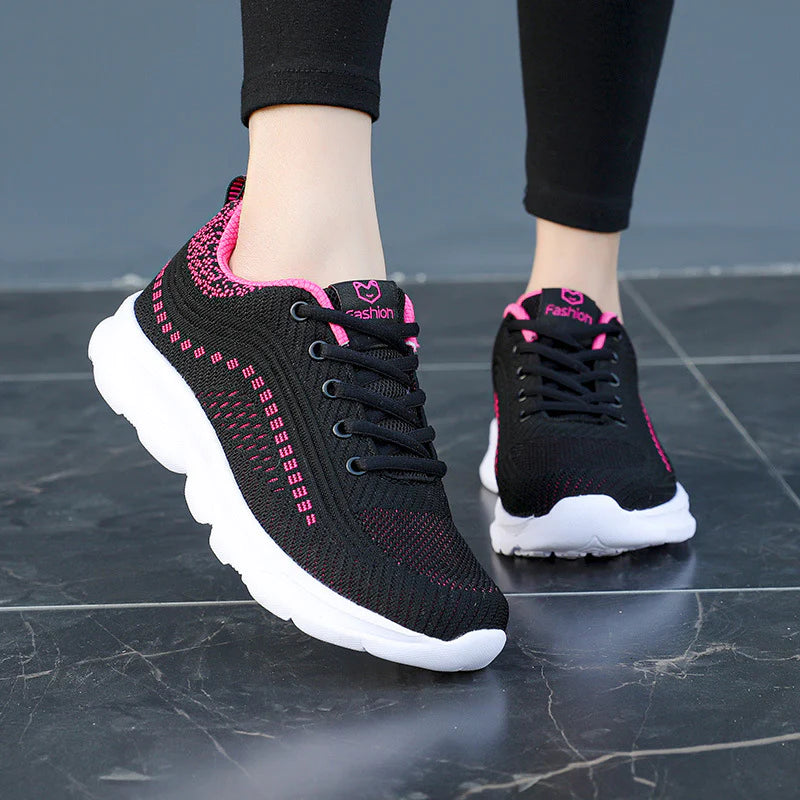 Women’s Air Cushion Sneakers – Lightweight Breathable Walking Shoes with Support