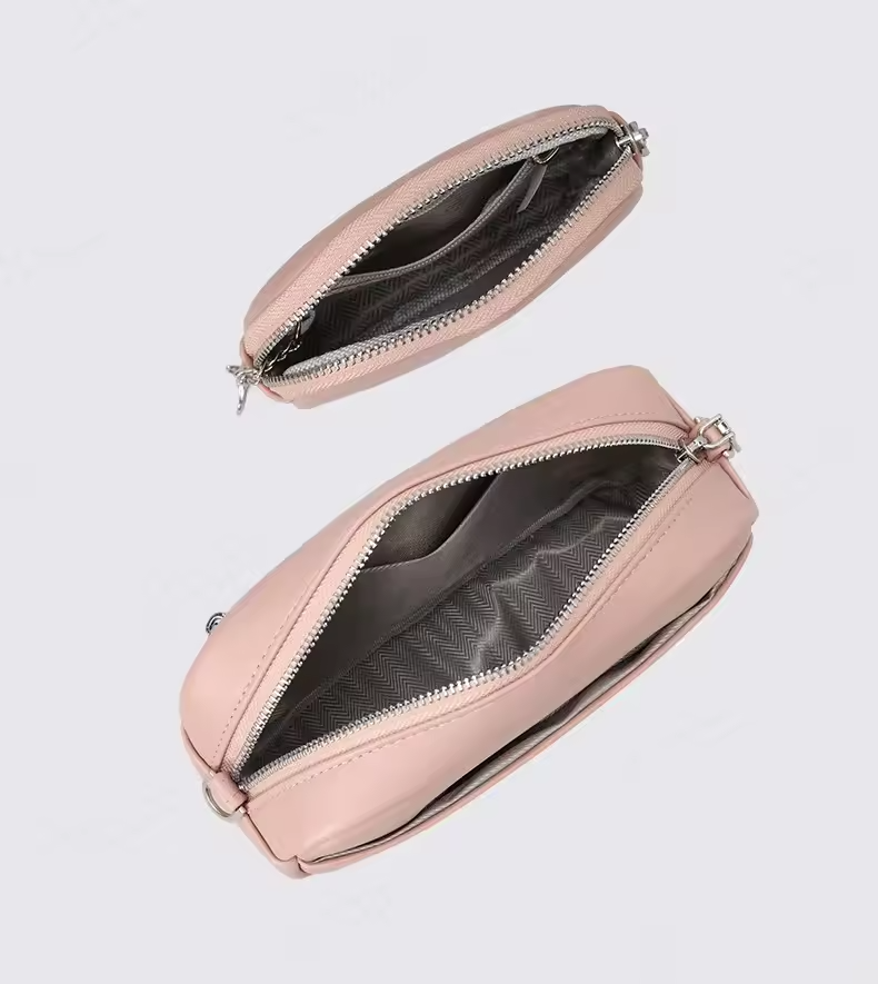 Korean Style Women’s PU Leather Satchel – Fashion Crossbody Shoulder Sling Bag