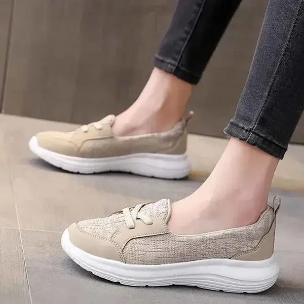 Orthopedic Women’s Breathable Slip-On Shoes – Arch Support Non-Slip Comfort Sneakers
