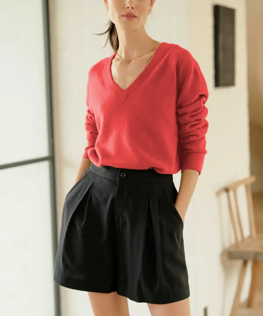 Flynn Women’s Cashmere-Feel Sweater – Soft Knit Pullove