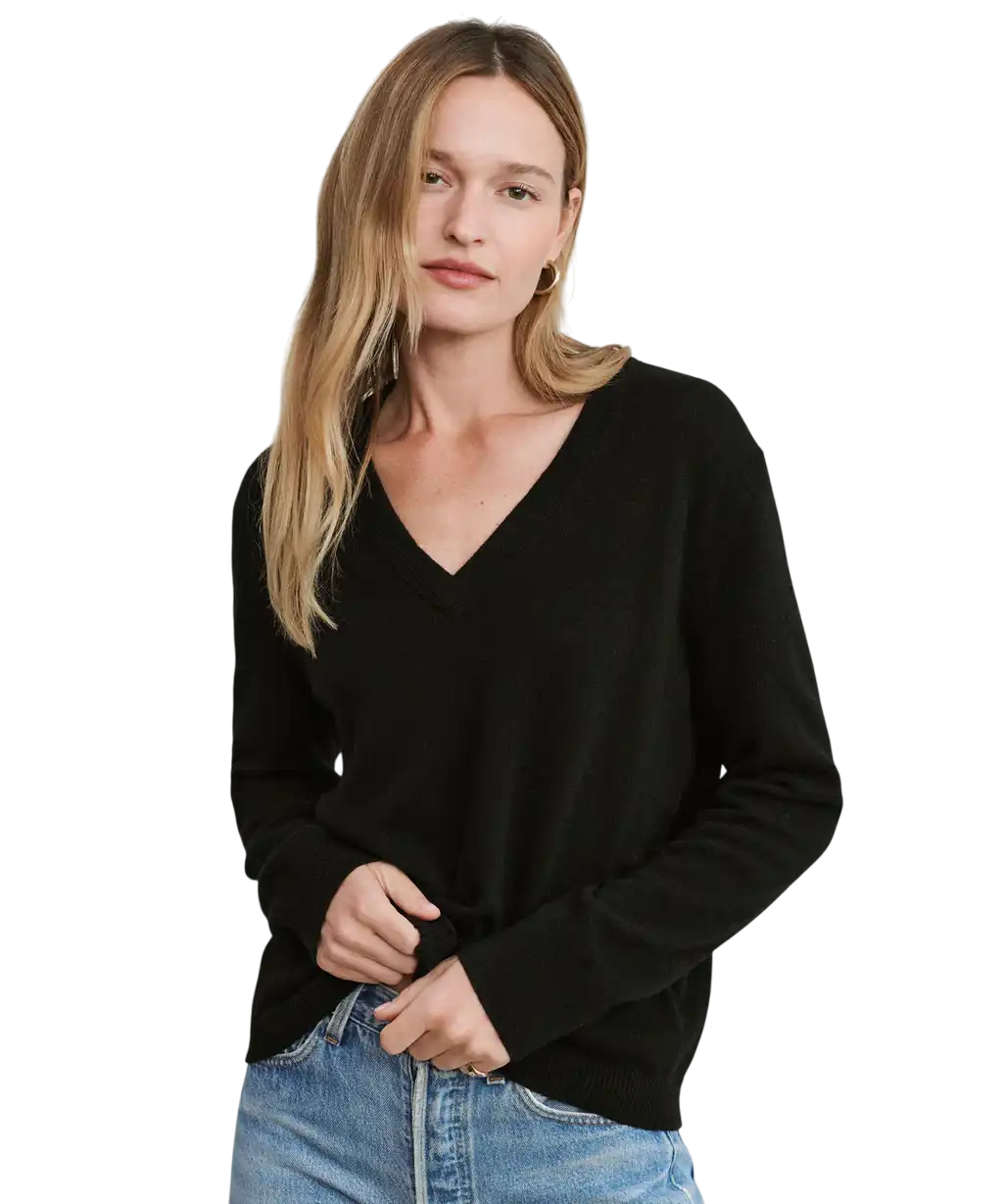Flynn Women’s Cashmere-Feel Sweater – Soft Knit Pullove