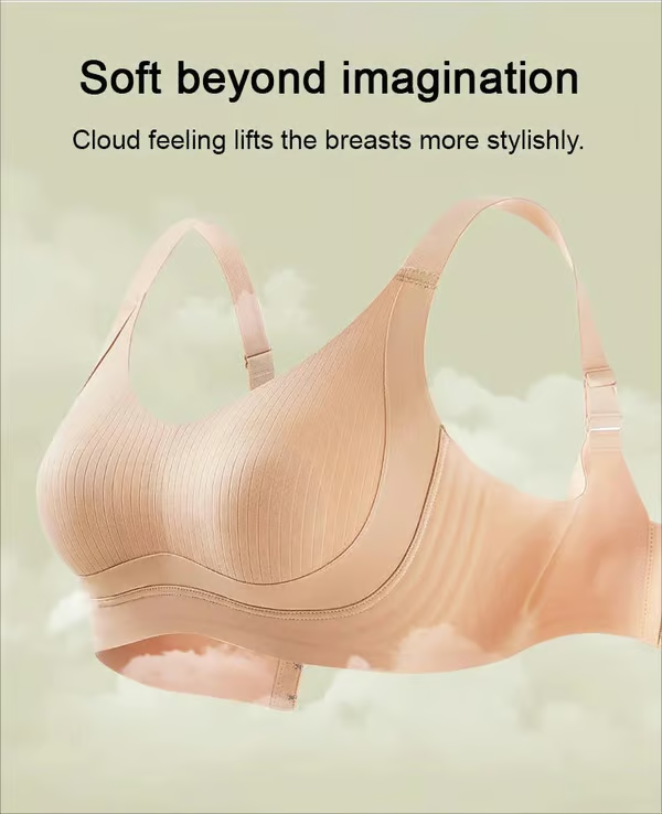 Women’s Wire-Free Push Up Bra – Seamless Skin-Friendly Everyday Comfort Bralette