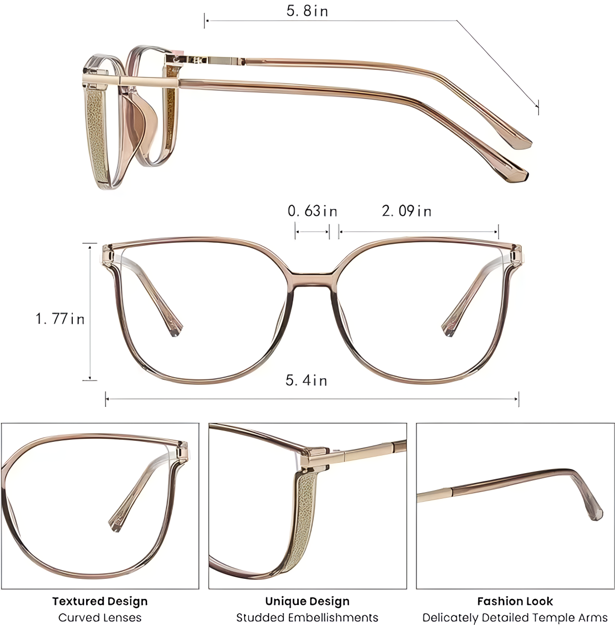 Women's Anti Blue Light Reading Glasses - Portable Fashion Eyewear