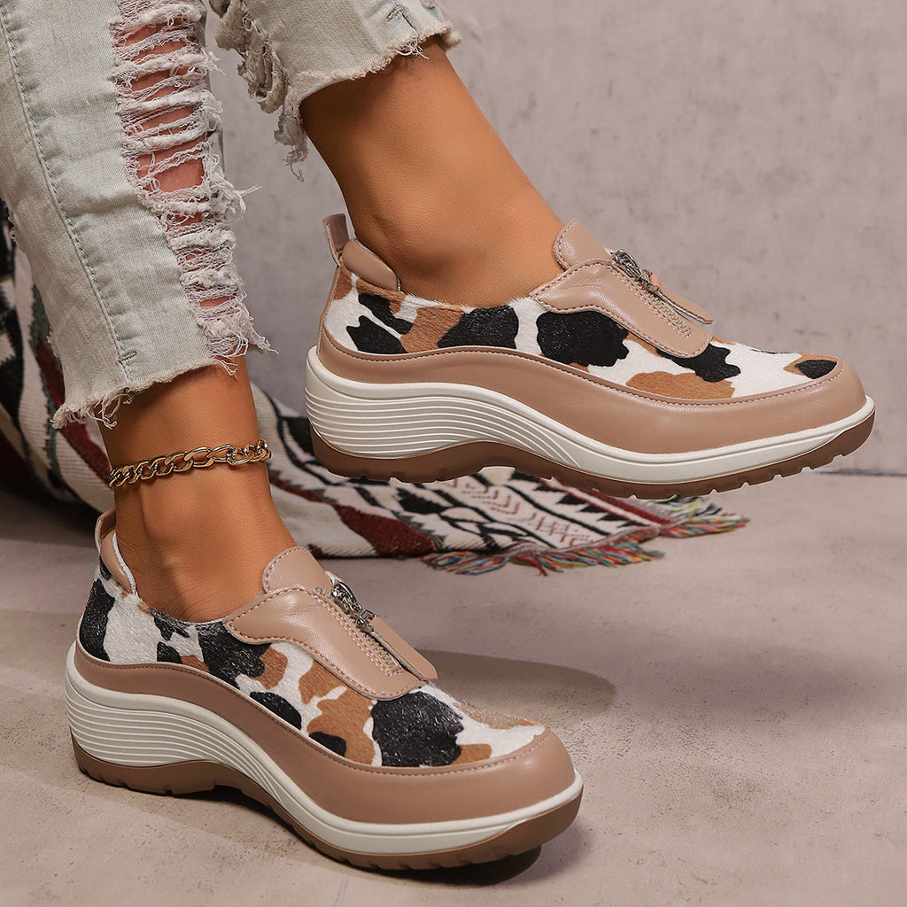 OrthoFit Women’s Comfort Leather Shoes – Stylish Orthopedic Casual Walking Shoes