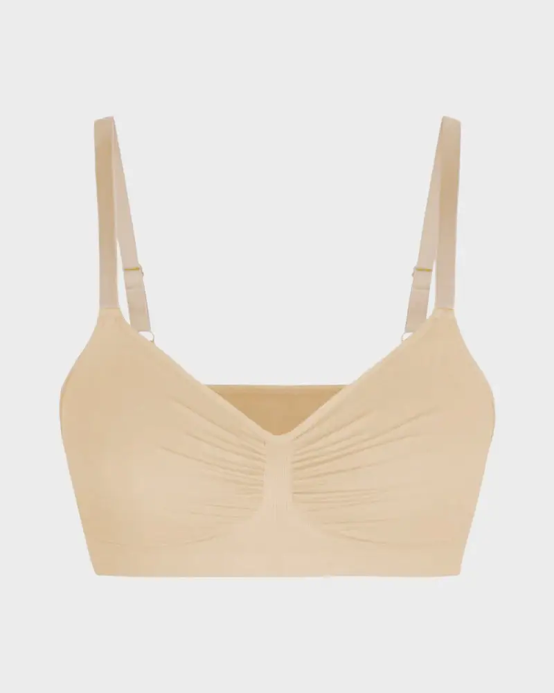 Women’s Full Coverage Non-Padded Wireless Sculpt Bra, Comfortable Everyday Support
