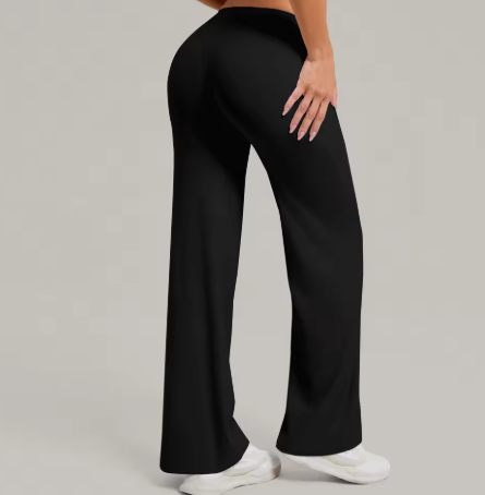 Women Straight Yoga Leg Bottoms Soft Stretchy Fabric