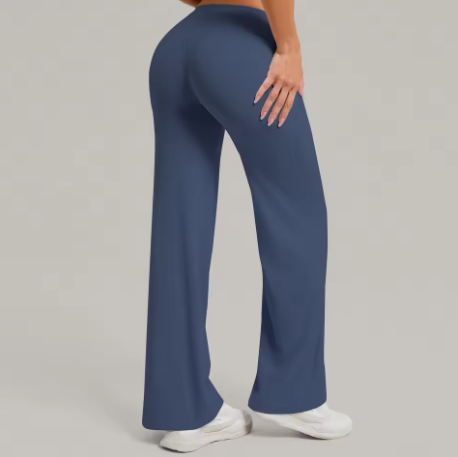 Women Straight Yoga Leg Bottoms Soft Stretchy Fabric