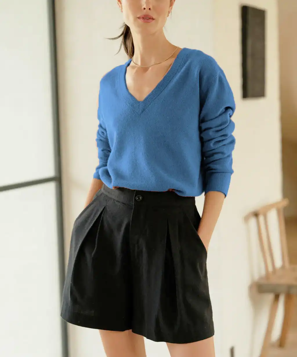 Flynn Women’s Cashmere-Feel Sweater – Soft Knit Pullove