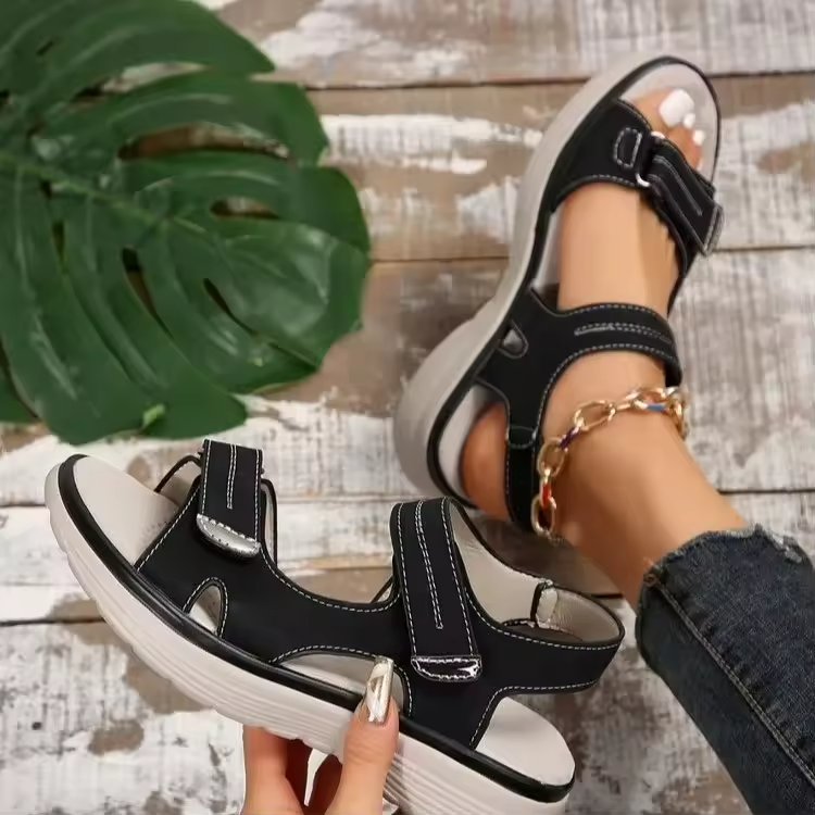 Women’s Summer Wedge Sandals – Open Toe, Non-Slip, Breathable Casual Shoes