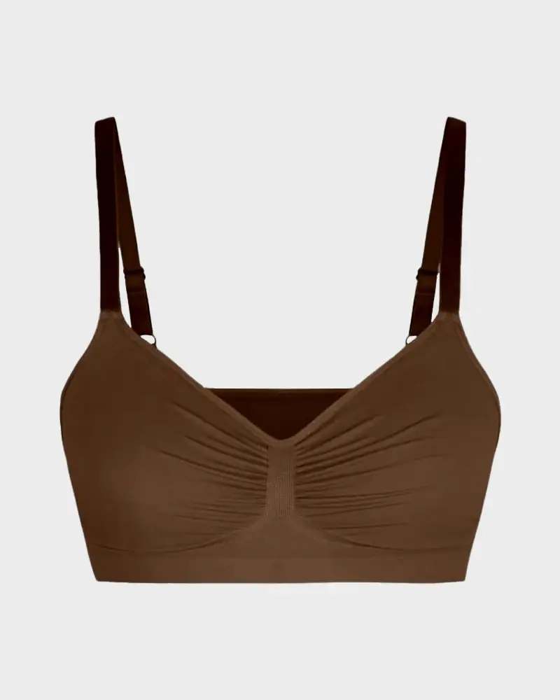 Women’s Full Coverage Non-Padded Wireless Sculpt Bra, Comfortable Everyday Support