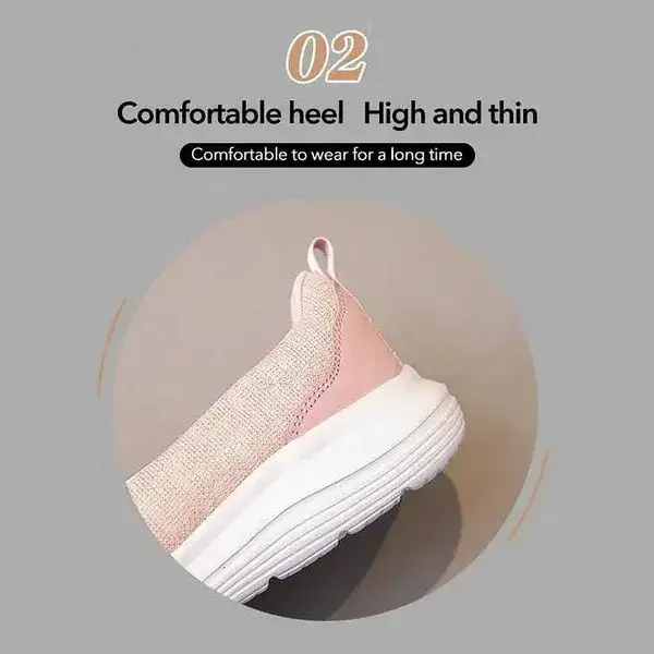 Orthopedic Women’s Breathable Slip-On Shoes – Arch Support Non-Slip Comfort Sneakers