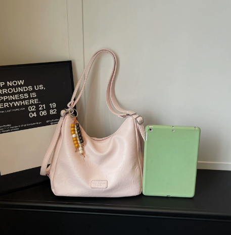 Casual Large Shoulder Bag for Women 2026 New Fashion Simple Crossbody Bag Large Capacity Bucket Bag Commuter Women's Bag