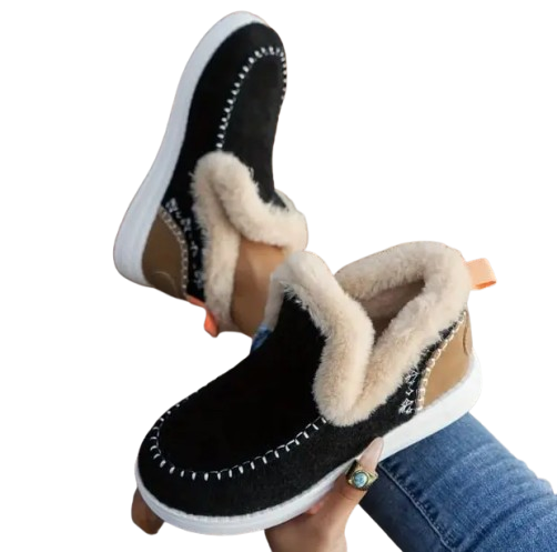 Women’s Soft Plush Slip-On Sneakers – Cozy, Lightweight & Comfortable Casual Shoes