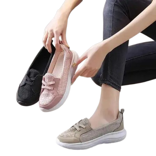Orthopedic Women’s Breathable Slip-On Shoes – Arch Support Non-Slip Comfort Sneakers