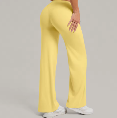 Women Straight Yoga Leg Bottoms Soft Stretchy Fabric
