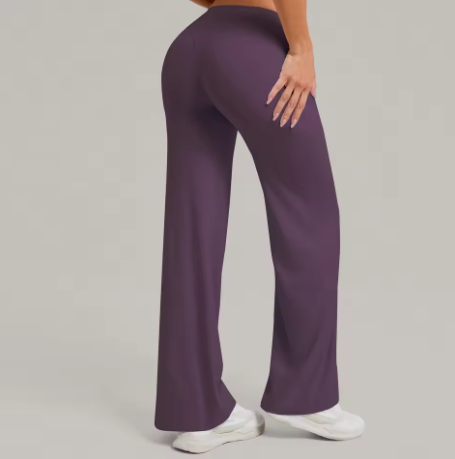 Women Straight Yoga Leg Bottoms Soft Stretchy Fabric