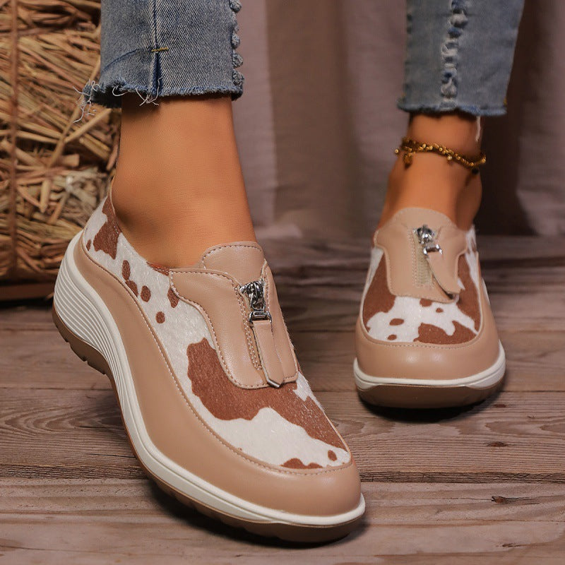 OrthoFit Women’s Comfort Leather Shoes – Stylish Orthopedic Casual Walking Shoes