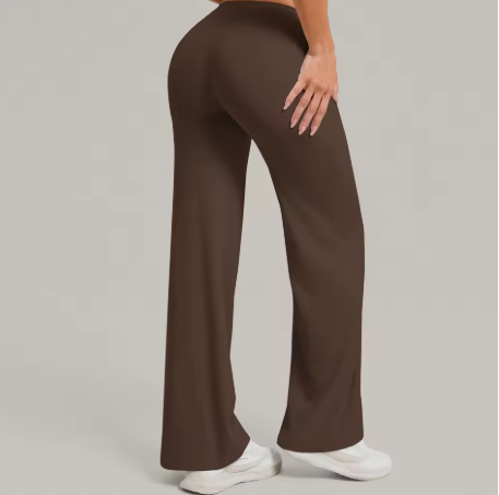 Women Straight Yoga Leg Bottoms Soft Stretchy Fabric