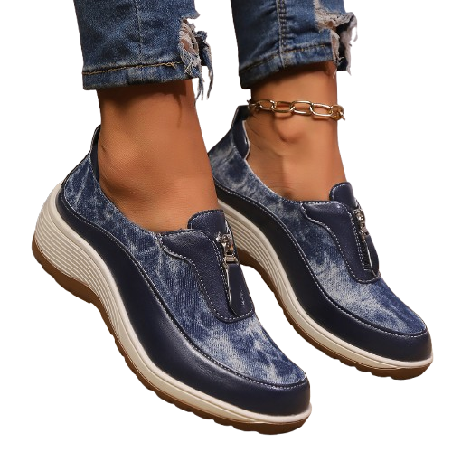 OrthoFit Women’s Comfort Leather Shoes – Stylish Orthopedic Casual Walking Shoes