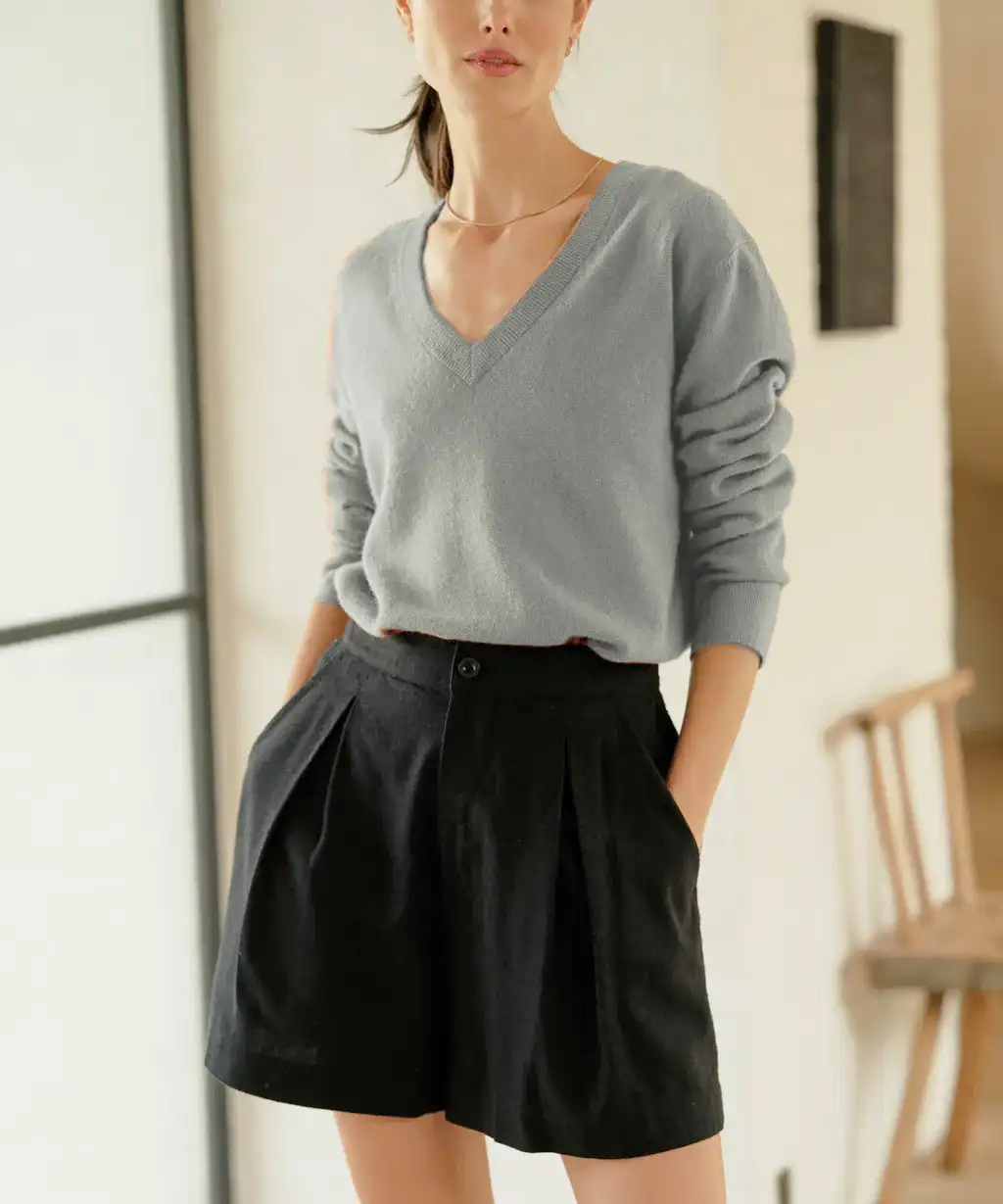 Flynn Women’s Cashmere-Feel Sweater – Soft Knit Pullove