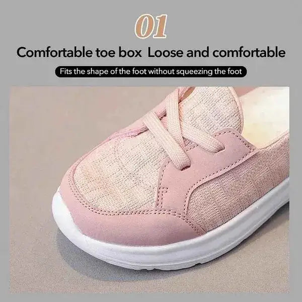 Orthopedic Women’s Breathable Slip-On Shoes with Arch Support & Non-Slip Sole