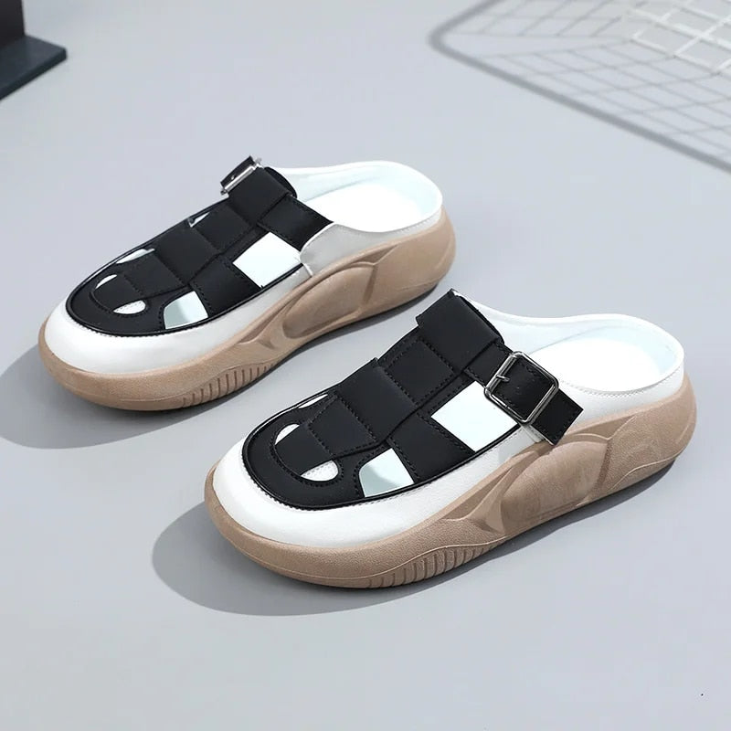 Summer Women’s Casual PU Leather Shoes – Versatile Flat Sports Sneakers