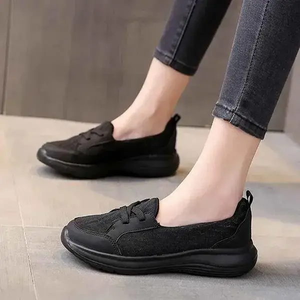 Orthopedic Women’s Breathable Slip-On Shoes – Arch Support Non-Slip Comfort Sneakers